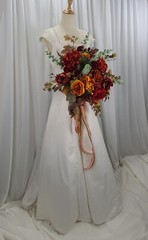 Autumn Abundance Faux Silk Wedding Bouquet