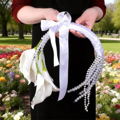 Luxurious Wedding Handheld Bouquet Artificial Silk Flower for Ceremony Photo Use