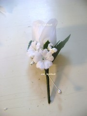 Purple~Navy~Red~Ivory~Maroon~White~Rose Pin Corsage~Pin Boutonniere~wedding~Prom