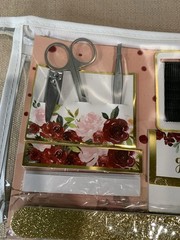 Kate Aspen Burgundy Blush Floral Wedding Day Survival Kit