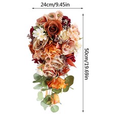 Wedding Bridal Bouquet Set Bride Bridesmaids Ceremony Anniversary Decor Gift