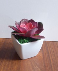 2 Colors Lotus Potted Artificial Mini Plants Home Wedding Deoration