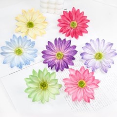 Silk Daisy Flower Heads Daisy Artificial Flower Head Bulk, 12 Pcs 3.5 Inch Pink