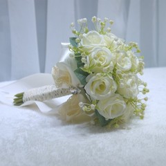 Artificial Wedding Flowers Silk Bridesmaids Bouquet Posy Holding Bride Bouquet