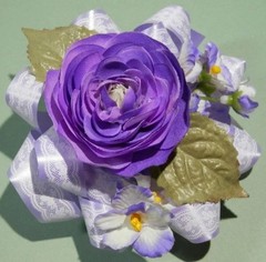 Purple Pin Corsage/Package Topper – Special Day Mother Birthday Anniversary Prom