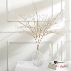 GOLD 4 Metallic 39″ Artificial Long STEM Twigs Bendable Willow Sprays Party Home