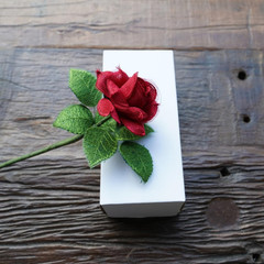 Lace Rose 13Th Anniversary Flower for Her, 13 Years Wedding 13Th Lace