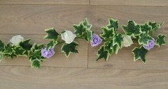 Wedding bouquet posy flowers in LILAC. Flower girl wand, grooms buttonhole