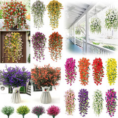 Artificial Flowers UV Resistant Plastic Fake Plants Garden Yard Porch Home Decor