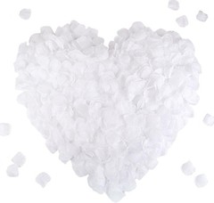 1500 PCS White Silk Rose Petals for Valentine’s Day,Romantic Night,Wedding,Pr…