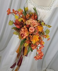 Autumn Bounty Faux Silk Bridal Bouquet