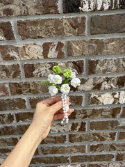 Handmade Pipecleaner Wedding Bouquet & Buttonhole – Lily of the Valley Set