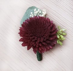 Peach Burgundy Bridal Bouquet Sola Wood Orange Blush Rose Wedding Flowers Prom