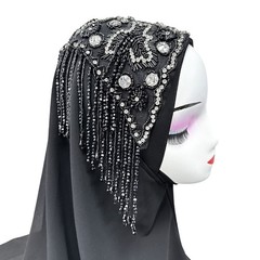 Bridal Headwear Stage Performance Rhinestone Tassel Hair Accessories Decoration.