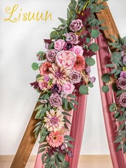 Wedding Arch Flowers, Artificial Flowers for Decoration, 2pcs Flower Swag and…