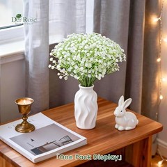 24PCS White Babys Breath Artificial Flowers,11” Elegant Faux 24-Baby Breath