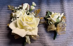 Corsage And Boutineer Set For Golden anniversary