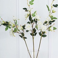 2 CREAM 38″ SINGLE STEM SILK ROSES Bouquets Wedding Centerpieces Decorations