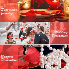 1000 × Silk Rose Petals Romantic Decor Fake Flowers Confetti Wedding Engagement