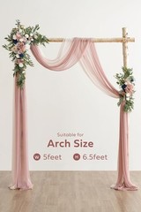 Pink Blue Artificial Wedding Arch Flowers Kit Pack of 4 2pcs Hanging Flower