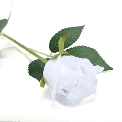 WHITE 24 Artificial 31″ Long Stem Silk ROSE FLOWERS Party Events Decorations