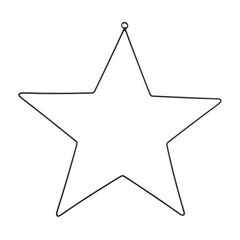 Stylish Star Wire Wreath Enhance Your DIY Skills with this Iron Frame Prop