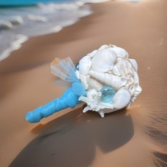Natural Seashell Wedding Bouquet, Forever Keepsake, Beautiful One Of A Kind