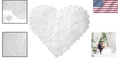 Versatile 3000 PCS White Silk Rose Petals for Weddings, Anniversaries, & Parties