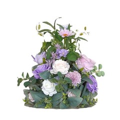 2pcs Light Blue Wedding Bouquet Silk Flower Decor LY009