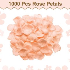 1000 Pcs Light Gold Artificial Rose Petals Fake Silk Flower Petals for Wedding