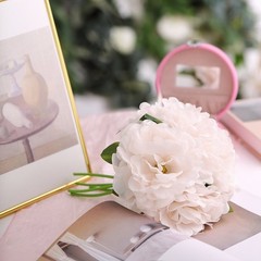 11″ Blush Silk Artificial Peony Flowers Bouquet Wedding Centerpieces Decorations