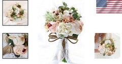 Versatile Wedding & Anniversary Bouquet – Artificial Flowers in Stunning Colors