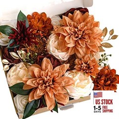 Artificial Flowers for DIY Wedding 11″ x 10″ x 2.25″ Rustic Terracotta