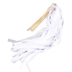 40pcs Lace Ribbon Wedding Wands With Bells Sparkling Stick For Party Celebration