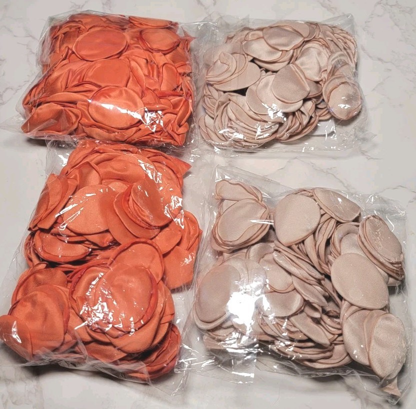 1,080 Pcs Artificial Rose Petals Fake Flower Burnt Orange/Champagne