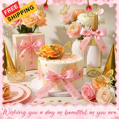 Zeyune 114 Pcs Flower Bouquet 2 inches x 180 inches, Happy Mother’s Day