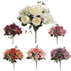 Artificial Peony Flowers Silk Fake Flower Wedding Party Home Decoration Bouquet