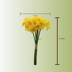 Artificial Flower Daffodil Silk Flowers Bouquet,2 Bundles,Decorative Home and…