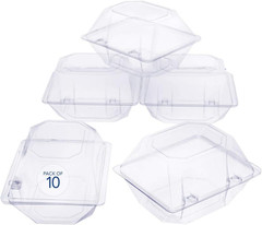 Clear Plastic Flower Box for Corsage, Boutonniere, Rose, Orchid Prom Wedding Cra