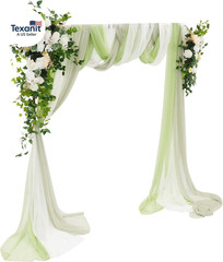 Artificial Wedding Arch Flowers Kit (Pack of 5), 2Pcss Realistic Silk Roses Flow