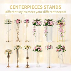 Flower Wedding Centrepieces for Tables: 10 Pcs Burgundy Artificial Flowers Ro…