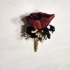 Champagne Gold Burgundy Black Sola Wood Bridal Wedding Bouquet Accessories