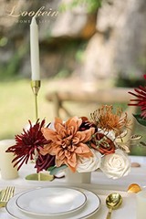 Artificial Flowers for DIY Wedding 11″ x 10″ x 2.25″ Rustic Terracotta