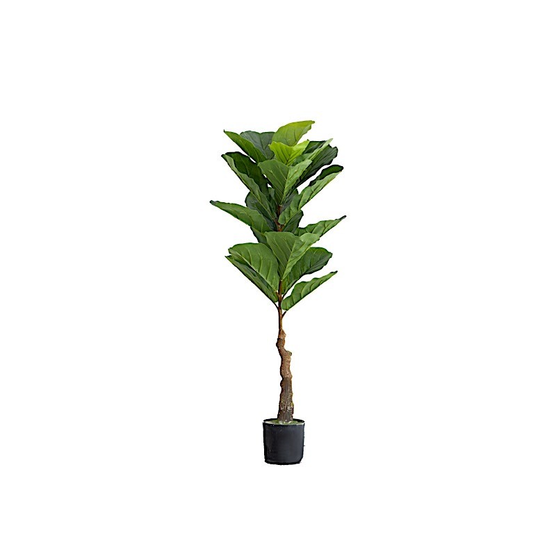 2 Green 3 ft Fig Tree Potted Artificial Plants Wedding Party Home Decorations