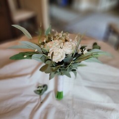 Wedding Bouquet and Boutenniere Bridal Flower Bouquet