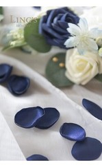 Silk Rose Petals 200 Pcs (Navy)