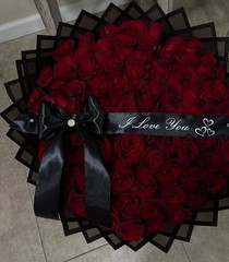 50 Fresh Red Rose Bouquet Next Day Shipping Service From Ca Customizable