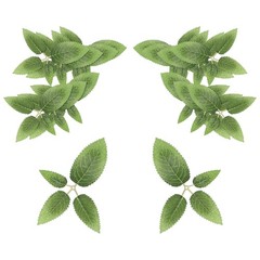50Pcs Cherry Blossom Four Fake Leaves Artificial Plants Greenery Decorations