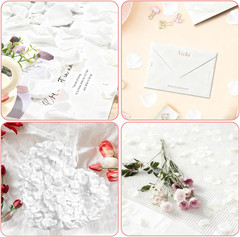 2200PCS Artificial Flower Petals Engagement Party Decorations Fake Rose Petals f
