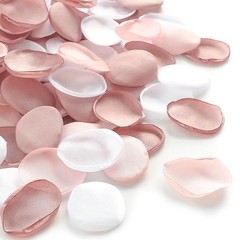 500pcs Dusty Rose Blush Faux Silk Rose Petals Wedding Flower Girl Aisle Scatter